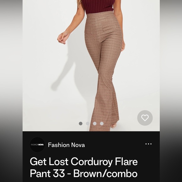 Fashion Nova Flare corduroy pant - Picture 3 of 3